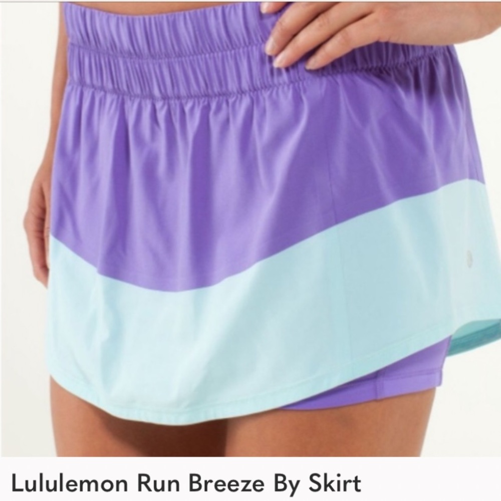 Lululemon Run Breeze By Skirt. short skirt.